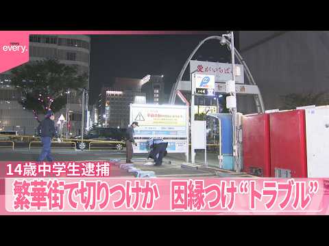 【14歳中学生逮捕】繁華街で切りつけか  因縁つけ“トラブル” サムネイル