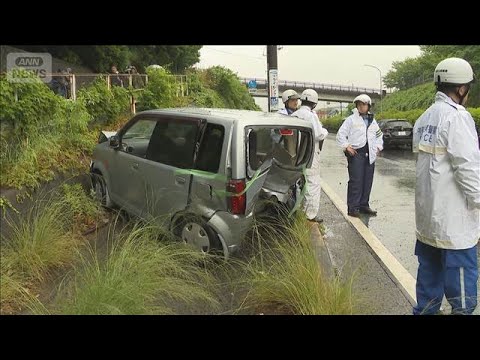 渋滞に車突っ込み…運転手が逃走　横浜・8台玉突き事故　5人けが【報道ステーション】(2026年5月21日) サムネイル