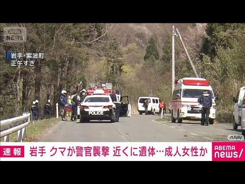 【速報】クマが警察官“襲撃” 近くに女性遺体　岩手・紫波町(2026年4月21日) サムネイル