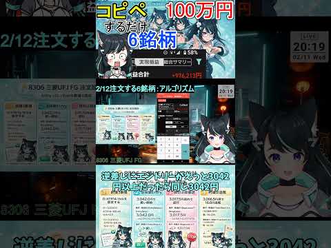 2月12日｛デイトレード｝チャットGPTで表示された注文を入力するだけ サムネイル