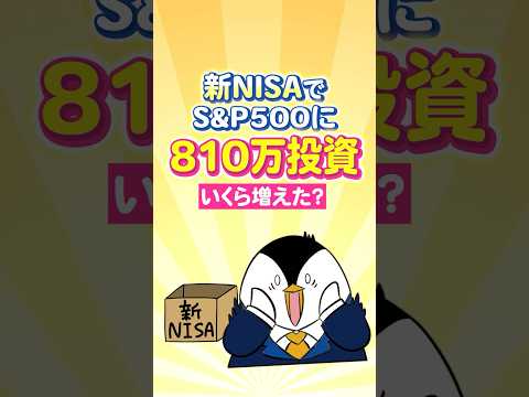 【リアルな結果】新NISAでS&P500に810万投資したらいくら増えた？