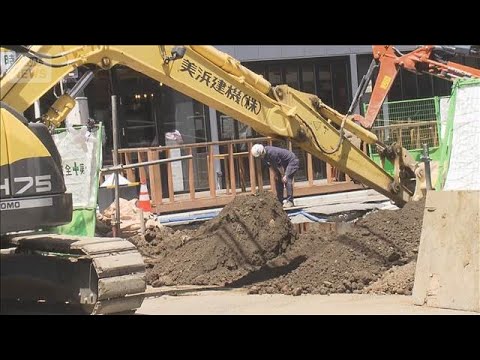 横浜駅近くの道路陥没“拡大” 復旧めど立たず　交通規制続く(2026年5月10日) サムネイル