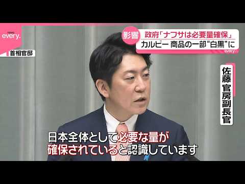 【佐藤官房副長官】インクの原料“ナフサ”について「必要な量は確保されている」 サムネイル
