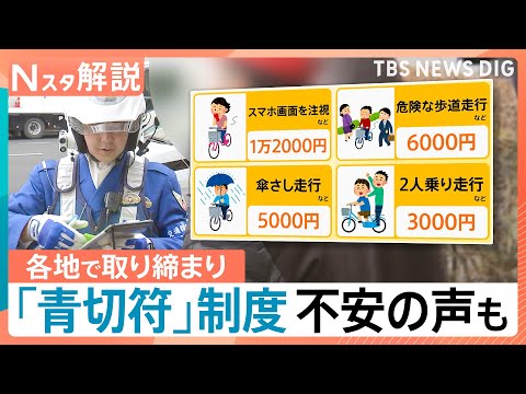 自転車「車道走るのが怖い」車「1mの間隔は厳しい」 自転車に「青切符」各地で取り締まり【Nスタ解説】｜TBS NEWS…