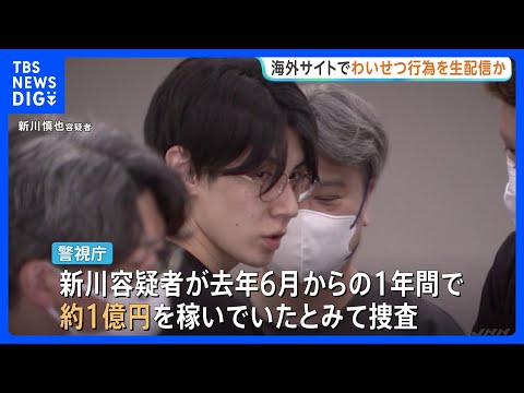 “世界最大級の海外アダルトサイト”でわいせつ行為をライブ配信か　公然わいせつ疑いで出演の男女3人逮捕　約1億円売り上げ… サムネイル