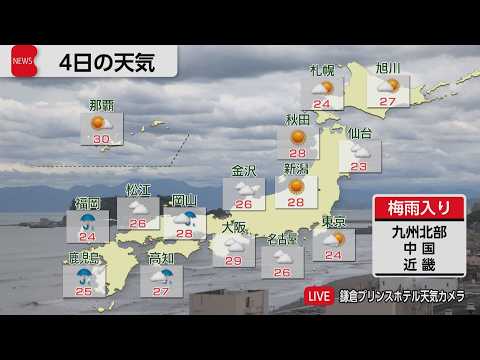 6月4日の天気 サムネイル