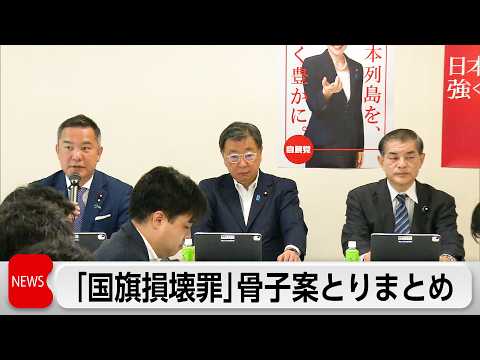 自民党の検討チームが「国旗損壊罪」骨子案を取りまとめ　アニメ・漫画などは「対象外」 サムネイル