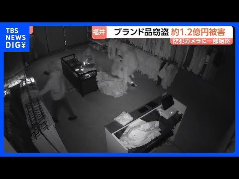 ブランド品狙った窃盗事件相次ぐ　被害額は約1億2000万円に　逃走までわずか2分半…防犯カメラに映った犯行の一部始終と… サムネイル