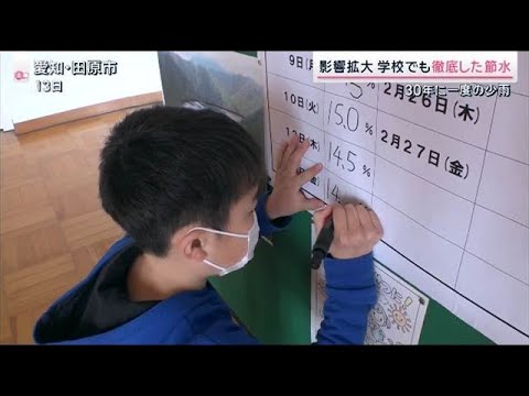 30年に一度の少雨で学校生活にも異変　小学生「毎日貯水率を記入」節水徹底【サタデーステーション】(2026年2月14日) サムネイル