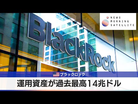 米ブラックロック　運用資産が過去最高14兆ドル【モーサテ】 サムネイル