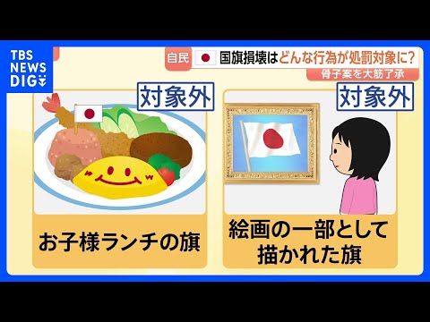 「お子様ランチの旗」は対象外… 国旗損壊罪の骨子案を自民プロジェクトチームが大筋了承　対象となる「旗」は？行為は？｜T… サムネイル