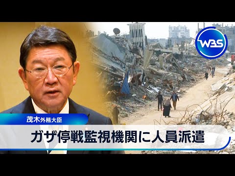 ガザ停戦監視機関に人員派遣 茂木外務大臣【WBS】 サムネイル