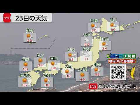 7月23日の天気