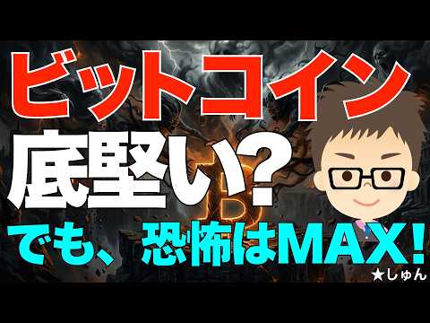 ビットコイン（BTC）底堅い？〜でも恐怖はMAX！どのようにリスクに対処すべきか？