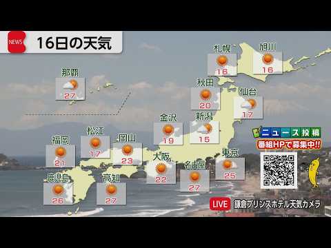 4月16日の天気 サムネイル
