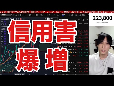3/10【日経平均急落終了か⁉️日本株信用買いまた爆増‼️】中東情勢懸念後退、WTI原油急落で米国株、ナスダック、半導… サムネイル