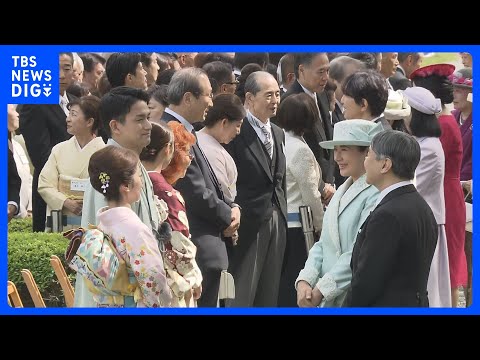 春の園遊会　引退発表の“りくりゅうペア”両陛下と懇談「新たなことに2人で挑戦」　ノーベル化学賞を受賞した北川進さんや声… サムネイル
