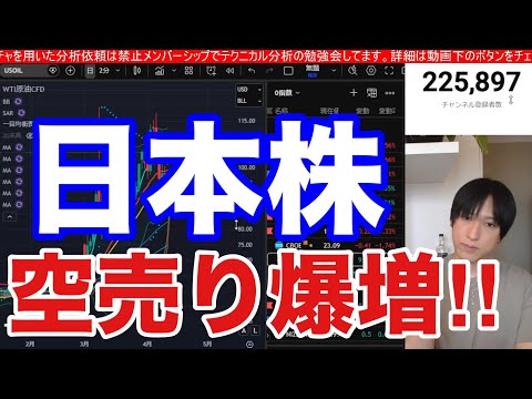 4/17【日本株流れ変わるか】日経平均→TOPIX。NT倍率高で高配当株シフト来るか。ドル円159円。WTI原油のねじ… サムネイル