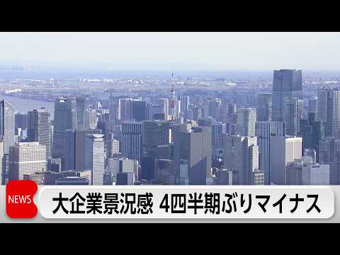 4-6月期の法人企業景気予測調査 大企業景況感4期ぶりマイナス　製造業中心に中東懸念拡大 サムネイル