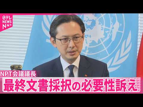 【核拡散防止条約】議長のベトナム国連大使  「最終文書の採択の必要性」強く訴え サムネイル