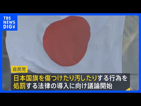 高市総理の“悲願”「国旗損壊罪」導入に向け自民党内で議論始まる　日本国旗にも罰則を定めるか・対象となる損壊範囲をどう定…