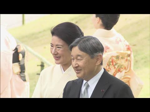 春の園遊会にミラノ・コルティナ五輪金メダリストら「りくりゅう」ペアも(2026年4月3日)