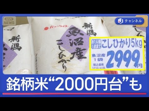 コメ“下落傾向”銘柄米が税抜き2000円台も　クマ出没で田植えピンチ！【スーパーJチャンネル】(2026年5月22日) サムネイル