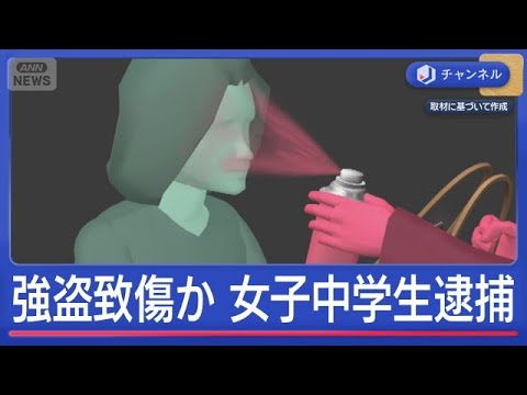 強盗致傷疑い女子中学生（14）逮捕「お金がなかったから」【スーパーJチャンネル】(2026年6月8日) サムネイル