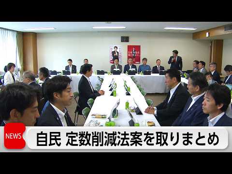 自民党　衆院定数削減法案取りまとめ　今国会に日本維新の会と共同で法案提出・成立目指す サムネイル
