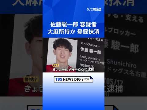 逮捕のバレーボール日本代表・佐藤駿一郎容疑者（26）　パチンコ店にバッグを置き忘れ、“乾燥大麻”発見・通報　協会は代表… サムネイル