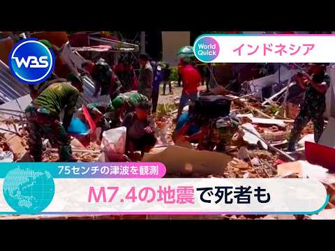 75センチの津波を観測 M7.4の地震で死者も【WBS】