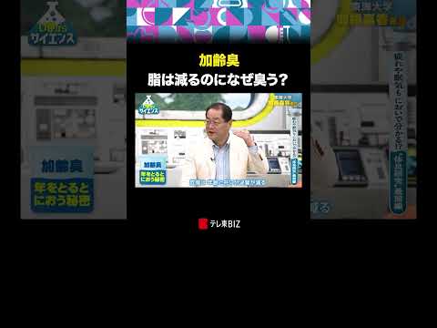 加齢臭 脂は減るのになぜ臭う？ いまからサイエンス 皮膚ガス 体臭 ストレス 加藤浩次 古旗笑佳 BSテレ東 テレ東B… サムネイル