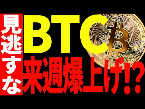 ⚠️ビットコイン来週爆上げ⁉⚠️見逃し厳禁の注目ポイントを徹底解説！【仮想通貨】