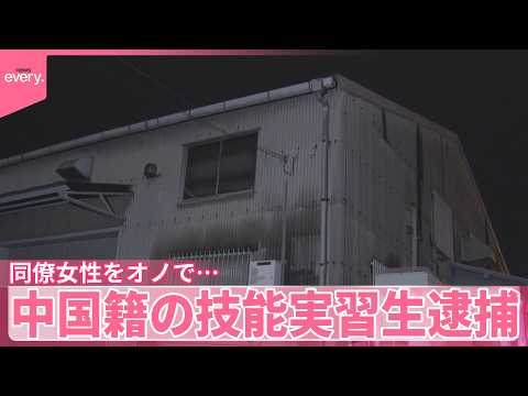 【中国籍の技能実習生逮捕】同僚女性をオノで殴りつけたか  女性は頭頂部が裂ける重傷 サムネイル