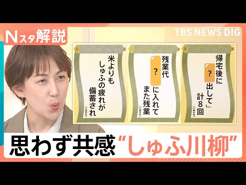 モヤッ！「名も無き家事」の苦労詰まったしゅふ川柳　寝ない子・寝る夫・寝たい妻　ほかの作品は？【Nスタ解説】｜TBS N… サムネイル