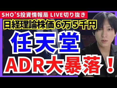 【任天堂ADR暴落！日経平均6万5000円へ？AI半導体株が狂い上げ】任天堂/SCREENHD/三菱HCキャピタル/ベ… サムネイル