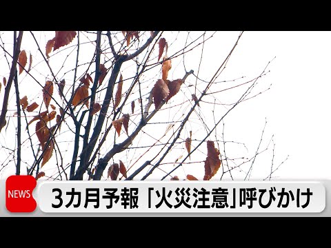 気象庁 3カ月予報を発表　気温は「ほぼ平年並み」空気の乾燥に注意 サムネイル