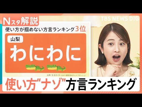 方言「わにわに＝ふざける」「ちゅんちゅん＝熱い」　意外な意味の「だいてやる」で“攻めた”活用も【Nスタ解説】｜TBS… サムネイル