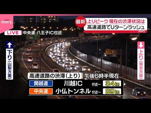 【GW後半】高速道路でUターンラッシュ  5連休最終日も各地で渋滞予測 サムネイル