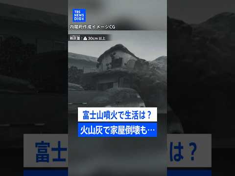 富士山噴火で生活はどうなる？火山灰で家屋倒壊も... “いつ起きてもおかしくない”噴火に必要な備えとは｜TBS NEW…