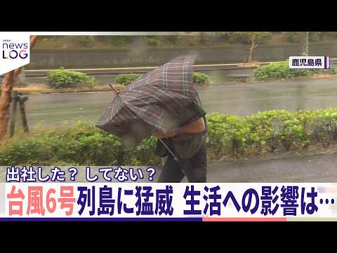 【台風6号、列島に猛威】出社した？「社会人の宿命」「今は本当に自由」生活への影響は…『news LOG』 サムネイル