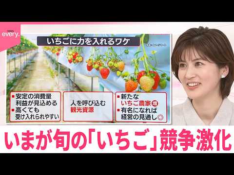 【なるほどッ！】いまが旬の「いちご」競争が激化  うれしい効果も サムネイル