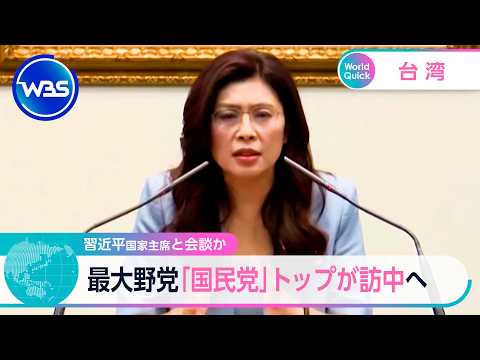 習近平国家主席と会談か 最大野党「国民党」トップが訪中へ【WBS】 サムネイル