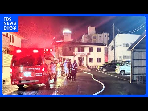 「黒煙と炎が上がっている」夜のビジネスホテルで火事　成人とみられる女性1人が死亡　出火当時10人が宿泊　茨城・水戸市｜… サムネイル