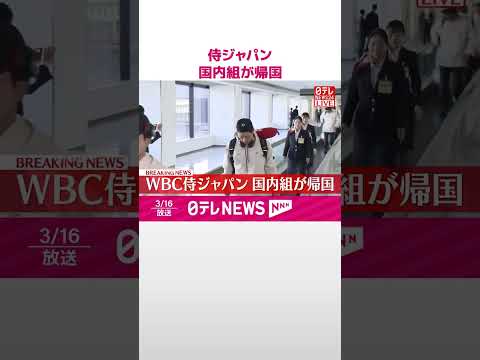 WBC侍ジャパン  国内組が帰国  shorts