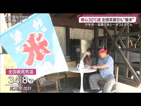 今年初の都心30℃超 5月なのに真夏日地点も最多 “寒暖差熱中症”警戒 患者急増(2026年5月17日) サムネイル