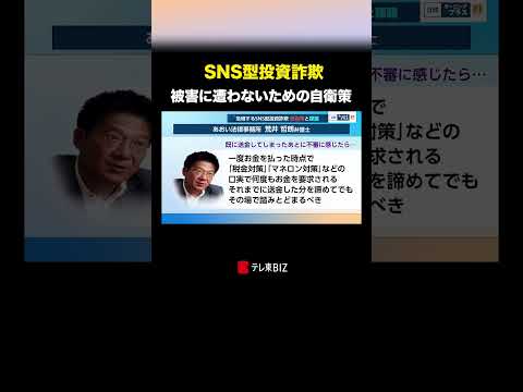 SNS型投資詐欺 被害に遭わないための自衛策 日経モーニングプラスFT モープラFT BSテレ東 テレ東BIZ サムネイル