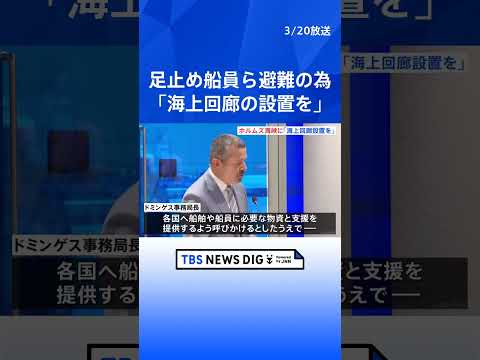 IMOで合意　ホルムズ海峡に「海上回廊」設置に向け取り組む　足止めの船舶と船員を避難のため｜TBS NEWS DIG…