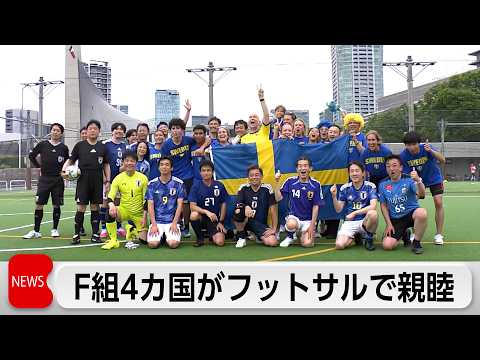 「サッカー議連」がW杯F組の駐日大使館関係者などを招きフットサル大会 サムネイル