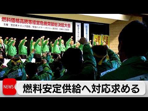 燃料安定供給の体制整備を 運送業界3団体が決起大会